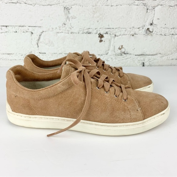 Rag & Bone Kent Suede Lace Up Sneakers Macaroon 37.5 - Picture 2 of 12